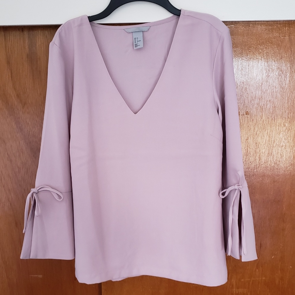 Deep V Blouse Top